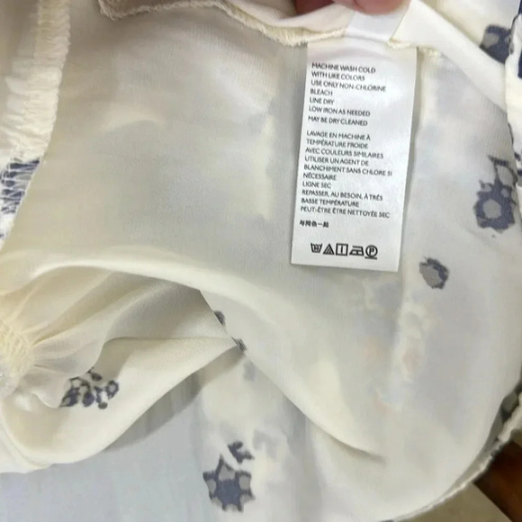 Free People run free floral peasant long sleeve top size Medium - Picture 5 of 7